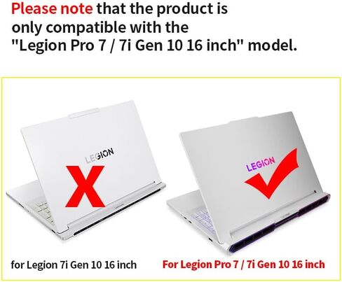 مجموعة حافظة كمبيوتر محمول IMMOENUC لجهاز 2025 Legion Pro 7i / 7 Gen 10 Intel/AMD مقاس 16 بوصة، غطاء صلب مقاوم للخدش والسقوط وغطاء حماية شفاف + غطاء لوحة مفاتيح in Saudi Arabia