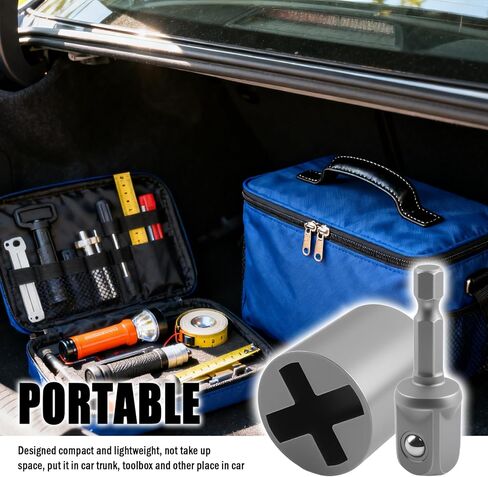 2PCS Scissor Jack Drill Adapter Heavy Duty,Hand Drill Scissor Jack Adapter for Scissors Jacks Lifting,Universal Adapters and Socket Conversion of Scissors Jacks for Car in Saudi Arabia