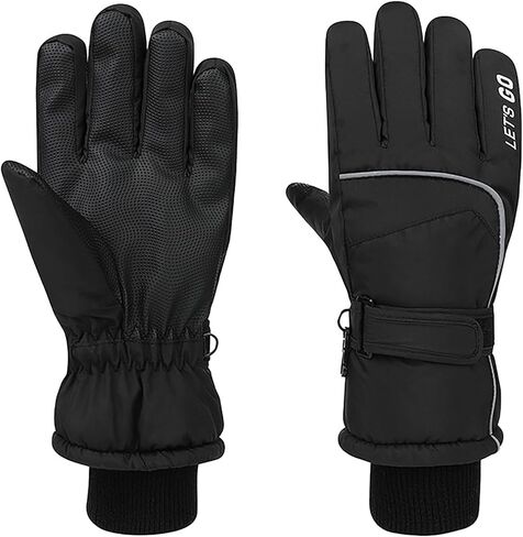 Winter Ski Snow Gloves for Women, Touchscreen Waterproof Warm Cold Weather Gloves for Skiing Snowboarding in Saudi Arabia
