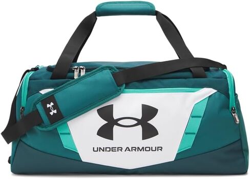 Under Armour للجنسين Undeniable 5.0 Duffle، (100) أبيض/أخضر أردن/أسود، صغير in Saudi Arabia