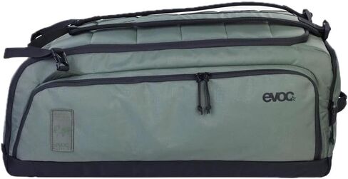 EVOC Gear Bag 55L Olive - Water-Repellent, Durable Cycling Travel Bag with Waterproof Separation Elements, Convertible Backpack Design, Spacious Organizer Compartments, Shoe and Clothing Divider, Idea in Saudi Arabia