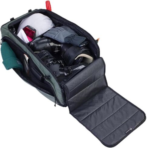EVOC Gear Bag 55L Olive - Water-Repellent, Durable Cycling Travel Bag with Waterproof Separation Elements, Convertible Backpack Design, Spacious Organizer Compartments, Shoe and Clothing Divider, Idea in Saudi Arabia