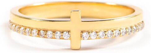 STORYJEWELLERY Cross Rings for Women, Purity Ring, Christian Ring, Christian Jewelry for Women, Confirmation Gifts, Baptism Gifts in Saudi Arabia