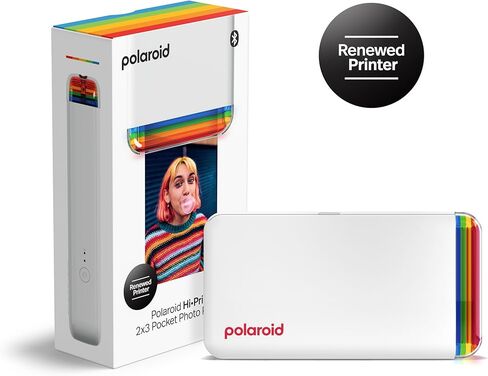 Refurbished Polaroid Hi-Print - Bluetooth Connected 2x3 Pocket Photo Dye-Sub Printer - Printer Only, No Paper (9184) in Saudi Arabia