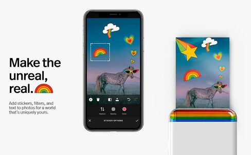 Refurbished Polaroid Hi-Print - Bluetooth Connected 2x3 Pocket Photo Dye-Sub Printer - Printer Only, No Paper (9184) in Saudi Arabia