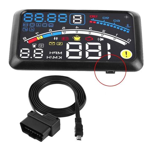 OBD2 Heads Up Display Car Speedometer, 5.5 Inch Universal Digital Speedometer, Windshield Projector, Over Speed Alarm, Kmh/Mph in Kuwait