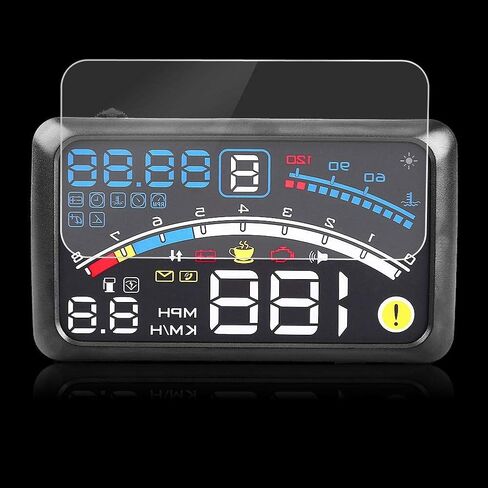 OBD2 Heads Up Display Car Speedometer, 5.5 Inch Universal Digital Speedometer, Windshield Projector, Over Speed Alarm, Kmh/Mph in Kuwait