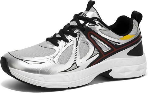 حذاء الجري Moodeng بمقدمة واسعة للرجال، حذاء رياضي مسامي مع نعل أوسط مبطن للجري على الطرق والمشي وصالة الألعاب الرياضية in Kuwait