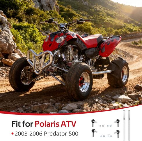JAVIK 2 قطعة قضيب ربط التوجيه مع طقم طرفي لـ Polaris Predator 500 2003-2006 O.E.M #5133933 7061113 7061112 in Kuwait