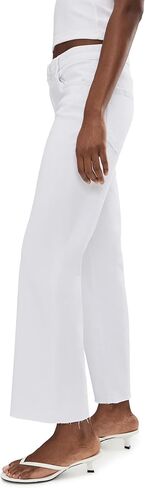 KUT from the Kloth Kelsey High-Rise Ankle Flare with Raw Hem in Optic White in Saudi Arabia