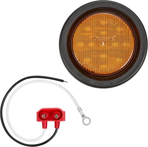 مجموعة Maxxima M11300Y-KIT مقاس 2.5 بوصة مستديرة P2/P3 مجموعة كهرمان لأقلام التحديد مع حلقة معدنية وقابس ضفيرة in Saudi Arabia