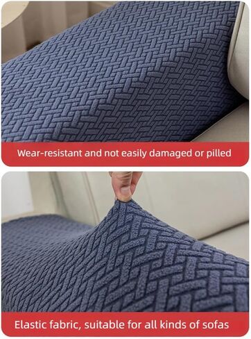 Sofa Arm Covers & Chair Arm Covers Set of 2 - Stretch Recliner Arm Covers for Sofa with Non-Slip Grip, Arm Rest Covers for Couch Loveseat/Sectional Coffee L:25.5"-27.5" L X 7"-9.8" W in Saudi Arabia