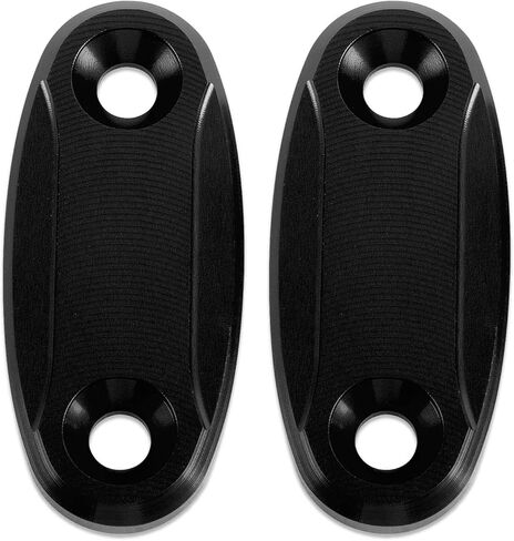 لوحات قاعدة مرآة PSLER مناسبة لـ CBR500R 650R/F 250RR 900RR 1000RR 600RR 929RR 954RR GPR250R غطاء فتحة المرآة غطاء زخرفي مزيلات مدفوعة بالمرآة باللون الأسود in Kuwait