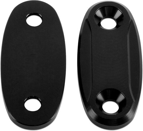 لوحات قاعدة مرآة PSLER مناسبة لـ CBR500R 650R/F 250RR 900RR 1000RR 600RR 929RR 954RR GPR250R غطاء فتحة المرآة غطاء زخرفي مزيلات مدفوعة بالمرآة باللون الأسود in Kuwait
