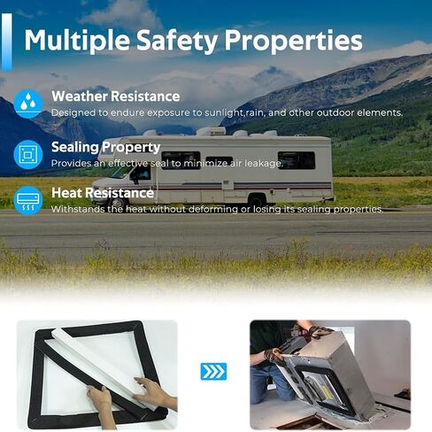 25071 مجموعة حشيات مكيف الهواء RV & Roof، وحشية إطار الصورة ذاتية اللصق ومنصات تسوية ذاتية اللصق in Saudi Arabia