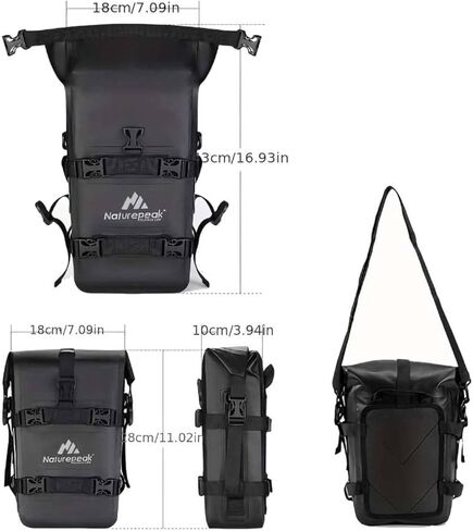 دراجة نارية الرف الخلفي حقيبة 8L للماء دراجة نارية الذيل حقيبة PVC السلة للدراجات النارية، الدراجة الترابية، دراجة والتخييم in Kuwait