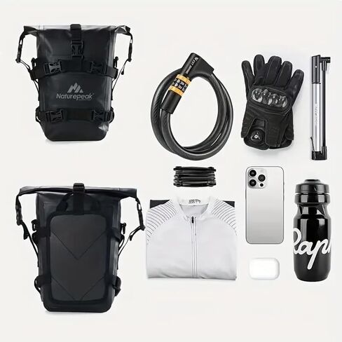 دراجة نارية الرف الخلفي حقيبة 8L للماء دراجة نارية الذيل حقيبة PVC السلة للدراجات النارية، الدراجة الترابية، دراجة والتخييم in Kuwait