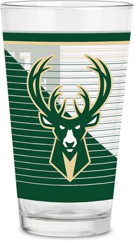 Rico Industries NBA Basketball New York Knicks Standard 16 oz Pint Glasses with Digitally Printed Logo, Classic Drinking Glass in Saudi Arabia