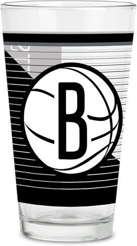 Rico Industries NBA Basketball New York Knicks Standard 16 oz Pint Glasses with Digitally Printed Logo, Classic Drinking Glass in Saudi Arabia
