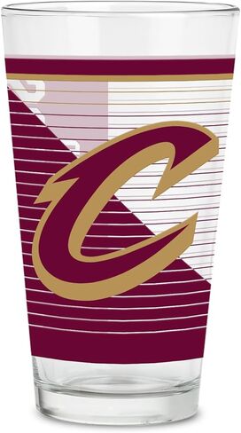 Rico Industries NBA Basketball New York Knicks Standard 16 oz Pint Glasses with Digitally Printed Logo, Classic Drinking Glass in Saudi Arabia