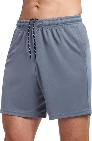 Men's 7 Inch Athletic Shorts Lightweight Workout Running Shorts Quick Dry Gym Shorts with Pockets in Saudi Arabia