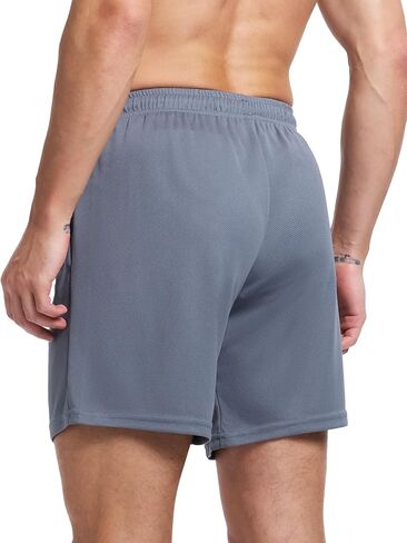 Men's 7 Inch Athletic Shorts Lightweight Workout Running Shorts Quick Dry Gym Shorts with Pockets in Saudi Arabia