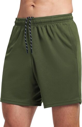 Men's 7 Inch Athletic Shorts Lightweight Workout Running Shorts Quick Dry Gym Shorts with Pockets in Saudi Arabia