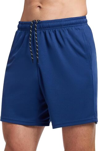 Men's 7 Inch Athletic Shorts Lightweight Workout Running Shorts Quick Dry Gym Shorts with Pockets in Saudi Arabia
