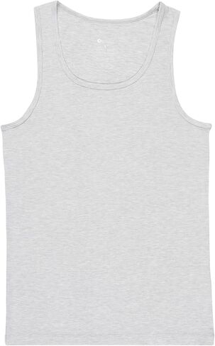 Ethika Mens Fitted Tank Top | Light Gray in Saudi Arabia