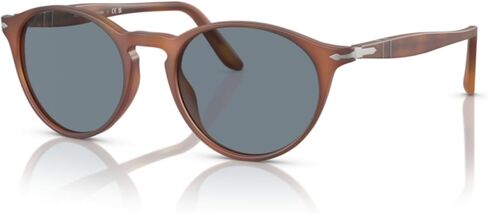 Persol PO3092SM 900656 50MM Terra Di Siena/Blue Sunglasses for Men + BUNDLE With Designer iWear Complimentary Eyewear Kit in Saudi Arabia