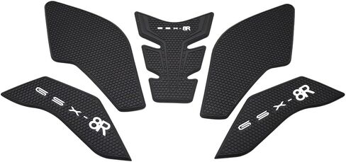 لـ GSX-8R GSX8R GSX 8R 2024-2026 وسادة خزان الوقود الجانبية للدراجة النارية GSX8R 2025 ملصقات واقية لمقبض الركبة بالغاز وسادة جر Tankpad (مجموعة واحدة) أسود in Kuwait