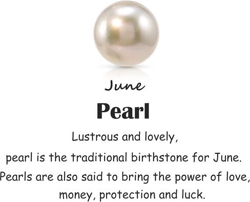 13th Birthday Gifts for Girls, Single Pearl Necklace Crafted with 6mm Freshwater Cultured Pearl and Sterling Silver Adjustable Cable Chain, Gifts for Teenage Girls in Kuwait