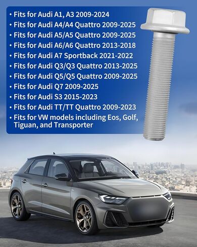 عمود العمود المرفقي بكرة الترباس مناسب لأودي A1 A3 A4 A5 A6 A7 A8 Q2 Q3 Q5 TT، مناسب لسيارة VW Beetle CC Eos Golf Jetta Passat Polo Tiguan Transporter Seat Skoda Replace WHT009475 WHT001760 WHT009475B in Saudi Arabia