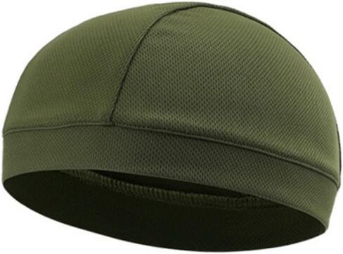 TOYANDONA Quick Dry Cycling Beanie Cap with High Elasticity Sweat Wicking Helmet Liner for Men Women Breathable Sports Headband for Outdoor Biking and Running Army Green in Saudi Arabia