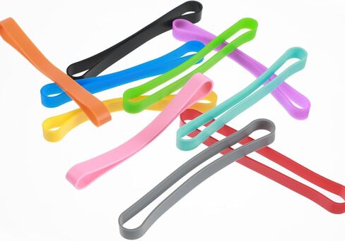 12 Pcs Silicone Bands, Thick Rubber Bands, Large Elastic Band for Crafts, Office Supplies, Books, Cooking, Wrapping, Containers, Exercise, Colorful in Saudi Arabia