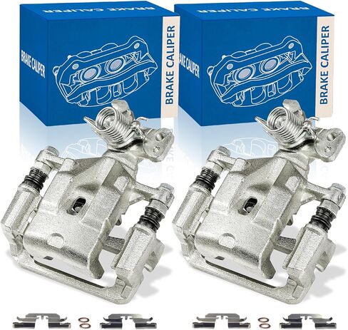 Disc Brake Caliper Rear Pair Compatible with 2006-2012 Ford Fusion 2007-2012 Lincoln MKZ 2009-2013 Mazda 6 2006-2011 Mercury Milan Brake Caliper Assembly with Bracket 18B5002 18B5003 in Kuwait