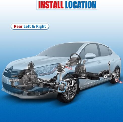 Disc Brake Caliper Rear Pair Compatible with 2006-2012 Ford Fusion 2007-2012 Lincoln MKZ 2009-2013 Mazda 6 2006-2011 Mercury Milan Brake Caliper Assembly with Bracket 18B5002 18B5003 in Kuwait