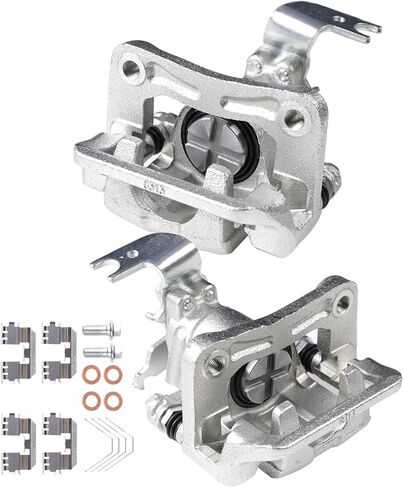 Rear Disc Brake Caliper Left & Right, Assembly with Bracket, Compatible with Honda Accord 2013 2014 2015 2016 2017, Replaces 19-B7097, 19-B7096, 2PC in Saudi Arabia