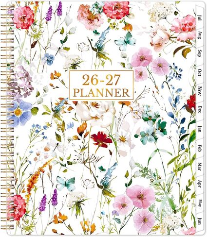 Planner 2026-2027 - Academic Planner 2026-2027, 8.5" x 11" Planner Weekly and Monthly, JULY 2026 to JUNE 2027, Calendar Planner with Monthly Tabs, Inner Pocket, Premium Paper, Twin-wire Binding in Saudi Arabia