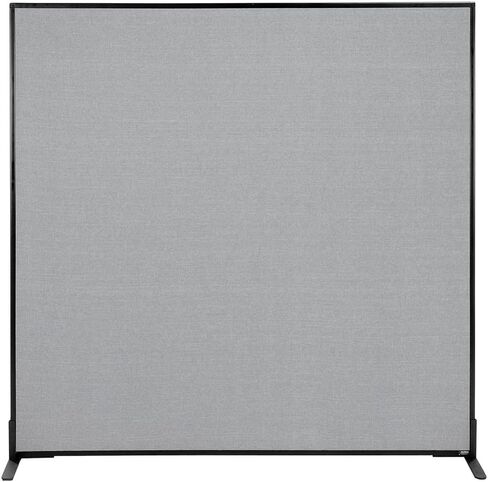 Global Industrial Freestanding Office Partition Panel, 60.25 Inch W x 72 Inch H, Gray, 1 Piece, Designed for Office Space Efficiency and Productivity in Saudi Arabia