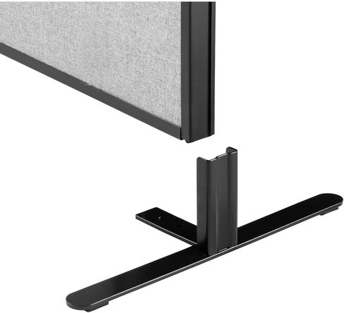Global Industrial Freestanding Office Partition Panel, 60.25 Inch W x 72 Inch H, Gray, 1 Piece, Designed for Office Space Efficiency and Productivity in Saudi Arabia