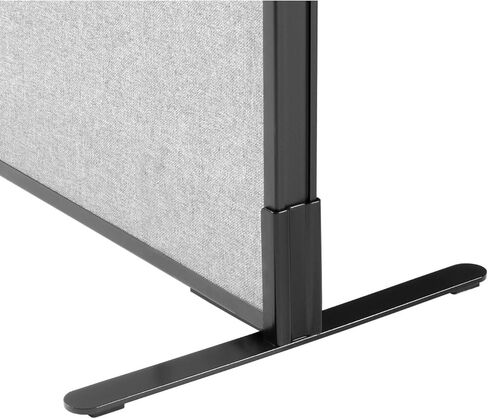 Global Industrial Freestanding Office Partition Panel, 60.25 Inch W x 72 Inch H, Gray, 1 Piece, Designed for Office Space Efficiency and Productivity in Saudi Arabia
