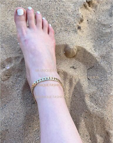 Fashion 21 Anklet for Women Electro Gold Plated Ankle Bracelet - Made in Korea in Kuwait