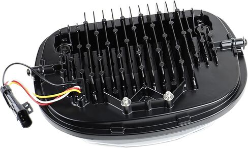مصباح أمامي LED لـ Street Glide FLHX 2024 2025، ضوء أمامي LED للدراجة النارية مع ضوء DRL أزرق لبدء التشغيل، ضوء شعاع عالي/منخفض متوافق مع CVO Street Glide FLHXSE 2023-2025 (أسود) in Kuwait