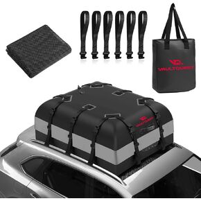 حامل بضائع مقاوم للماء على سقف السيارة - مساحة تخزين كبيرة جدًا تبلغ 30 قدمًا مكعبًا مع حصيرة مضادة للانزلاق وخطافات أبواب وأكياس تعبئة. حل سفر آمن وشديد التحمل للرحلات العائلية والتخييم والعطلات in Kuwait