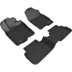 3D MAXpider Custom Fit Kagu Floor Mat (Black) Compatible with Honda Civic (w/Rear USB Port) 2022-2026- Full Set in Kuwait