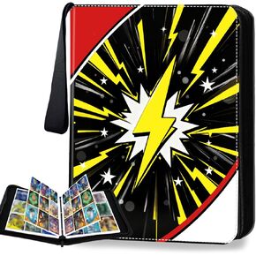 مجلد بطاقات التداول، مجلد بطاقات بأربعة جيوب، حامل ألبوم بطاقات التداول بسعة كبيرة 400 جيب، مجلد مجموعة بطاقات بنمط ثلاثي الأبعاد لـ TCG، الرياضة، بطاقات التداول، بطاقات الألعاب in Kuwait