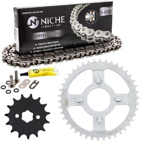 NICHE Drive Sprocket Chain Combo for Honda XL100S Front 15 Rear 42 Tooth 428VM-X X-Ring 118 Links in Kuwait