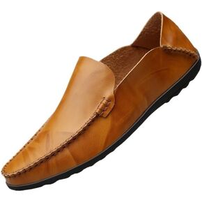 Shoes Men's British Business Slip-on Loafers Versatile Casual Soft-Soled Oxford Shoes for Wedding Party Work Men Low-top Comfortable Shoes(White-Dinosaur Doodle4,7) in Kuwait