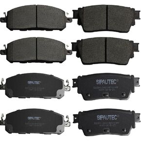 SIPAUTEC-Front and Rear Brake Pad Set 4-Wheel Set Ceramic Disc Brake Pads Replacement For 2022-2024 Infiniti QX60/Nissan Pathfinder/ARIYA/Mitsubishi Outlander in Kuwait